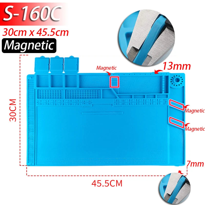 HookUpCo. Heat-Resistant Silicone Soldering Mat