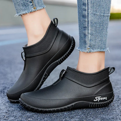 Waterproof Casual Short Tube Rain Boots for Women