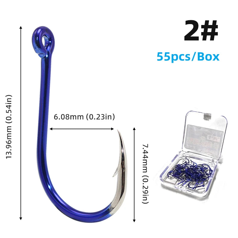 HookUpCo. High Carbon Steel Fishing Hooks Set - HookUpCo.