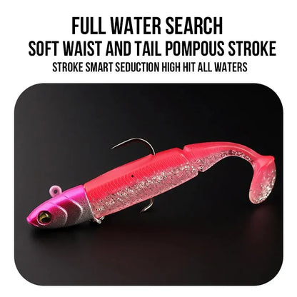 Soft T-tail Fishing Lures for Pike and Bass
