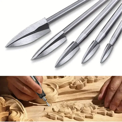 HookUpCo. Wood Carving Drill Bits Set 5 Pcs