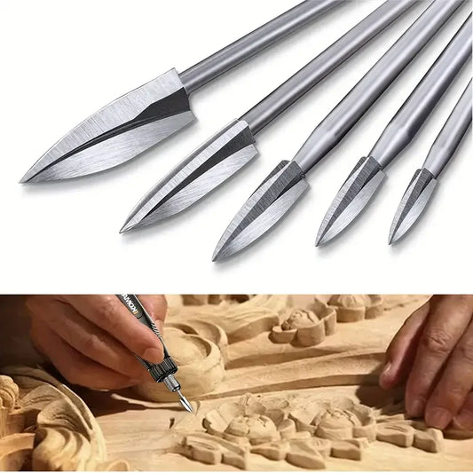 HookUpCo. Wood Carving Drill Bits Set 5 Pcs