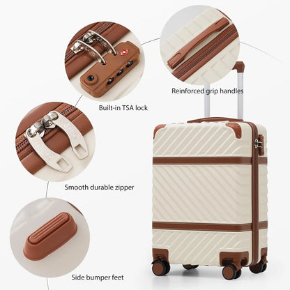 HookUpCo. Hardshell Luggage Set