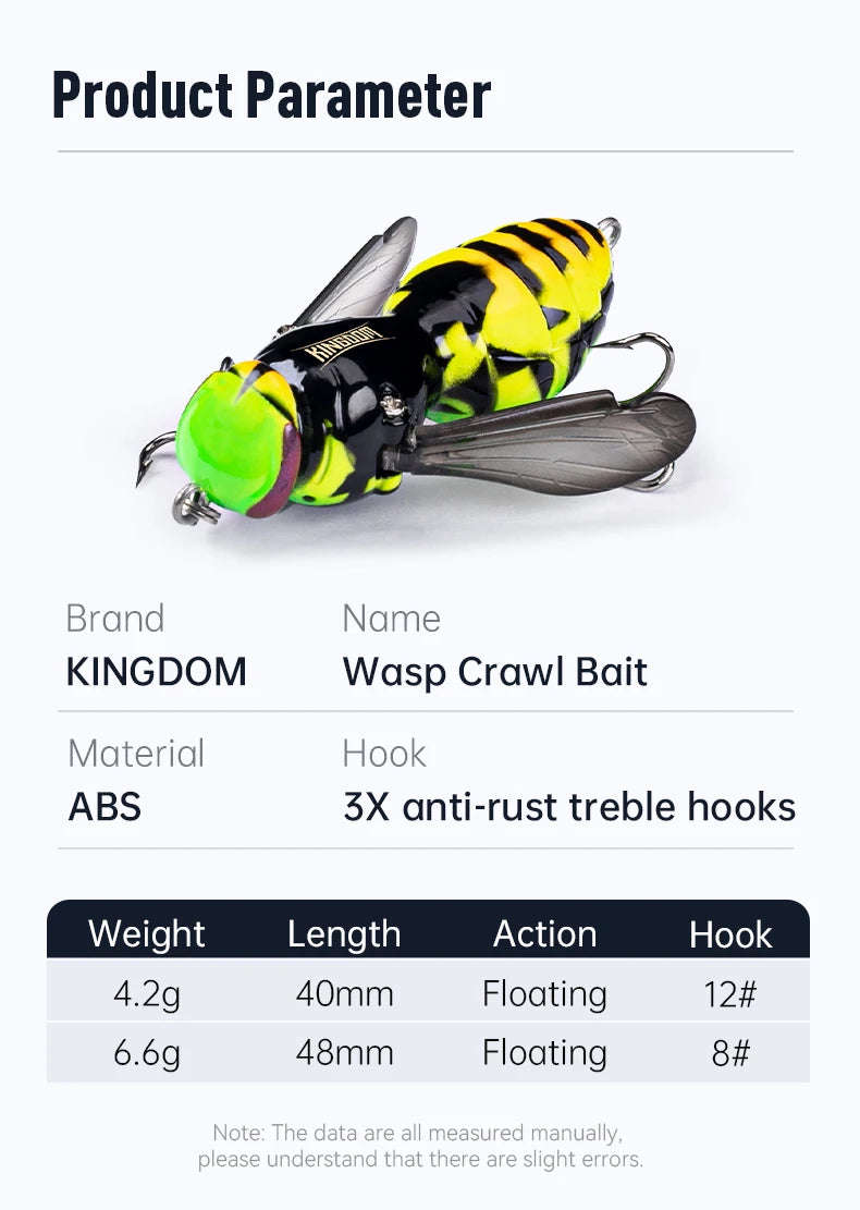 HookUpCo. Wasp Swimbait Lures 40mm - HookUpCo.