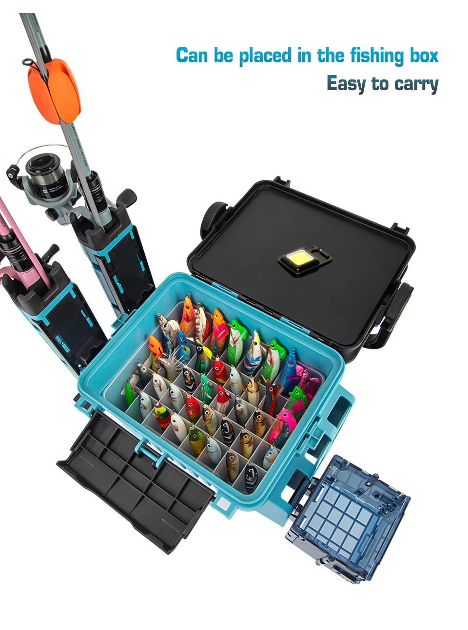 40-Grid Fishing Tackle Box Organizer for Egi and Squid Jigs