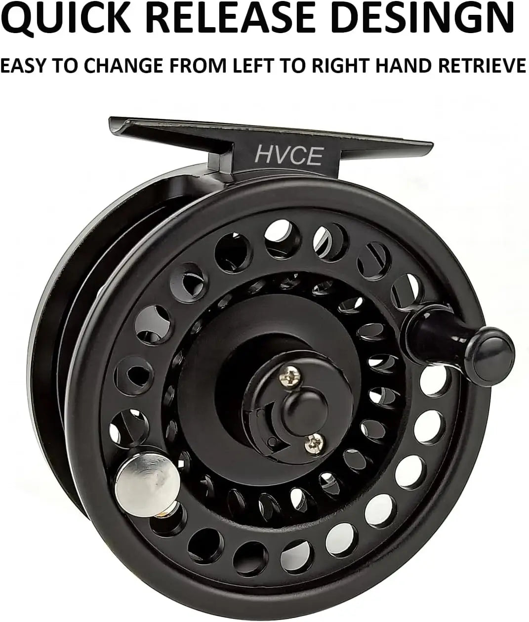HookUpCo. Classic Graphite Fly Reel, Large Arbor - HookUpCo.
