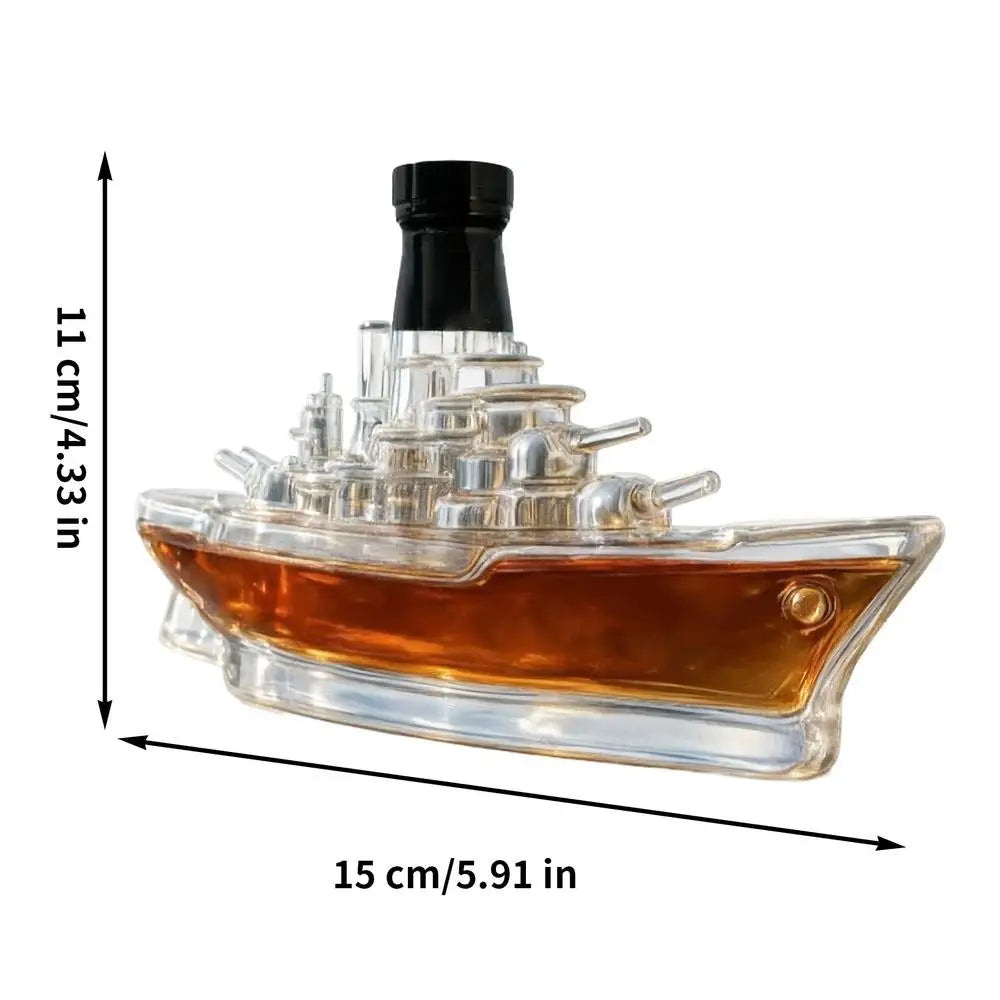 Creative 3D Glass Decanter for Whiskey Lovers