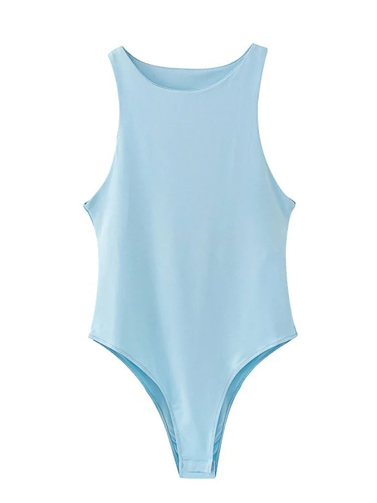 Chic Summer Bodycon Bodysuit for Women in 4 Stylish Colors