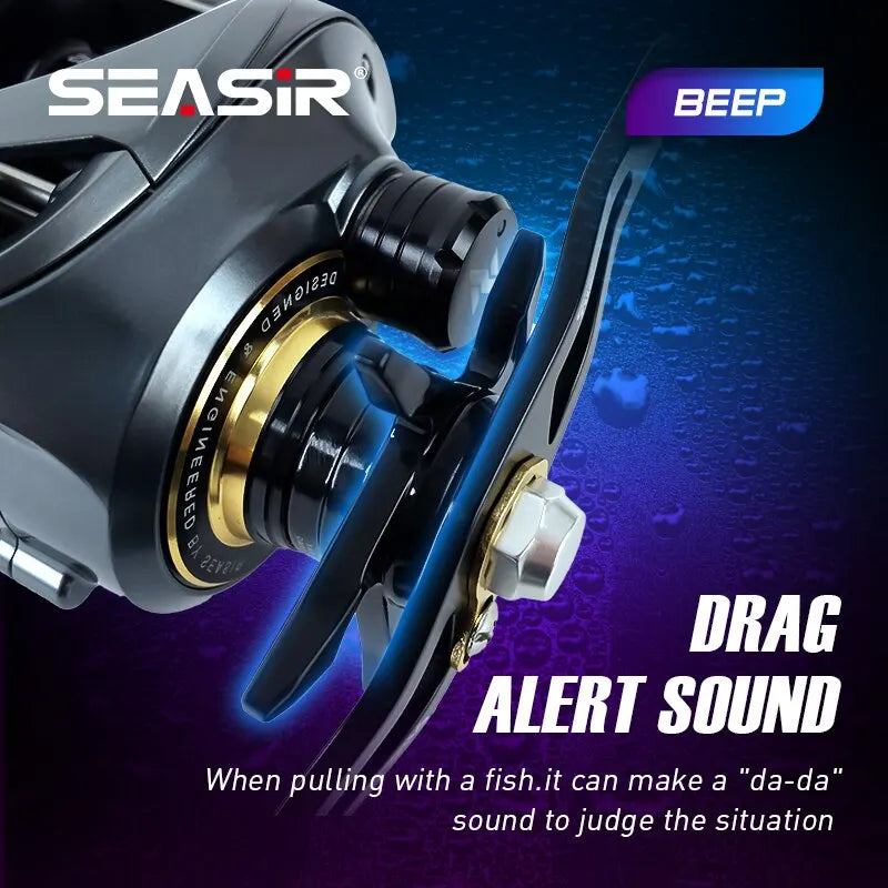 HookUpCo. Cast-X Baitcasting Reel, 7.3:1 Gear Ratio - HookUpCo.