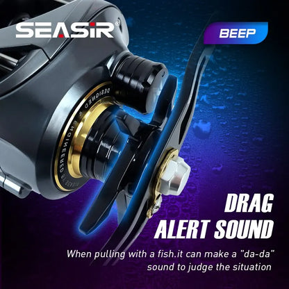 HookUpCo. Cast-X Baitcasting Reel, 7.3:1 Gear Ratio - HookUpCo.