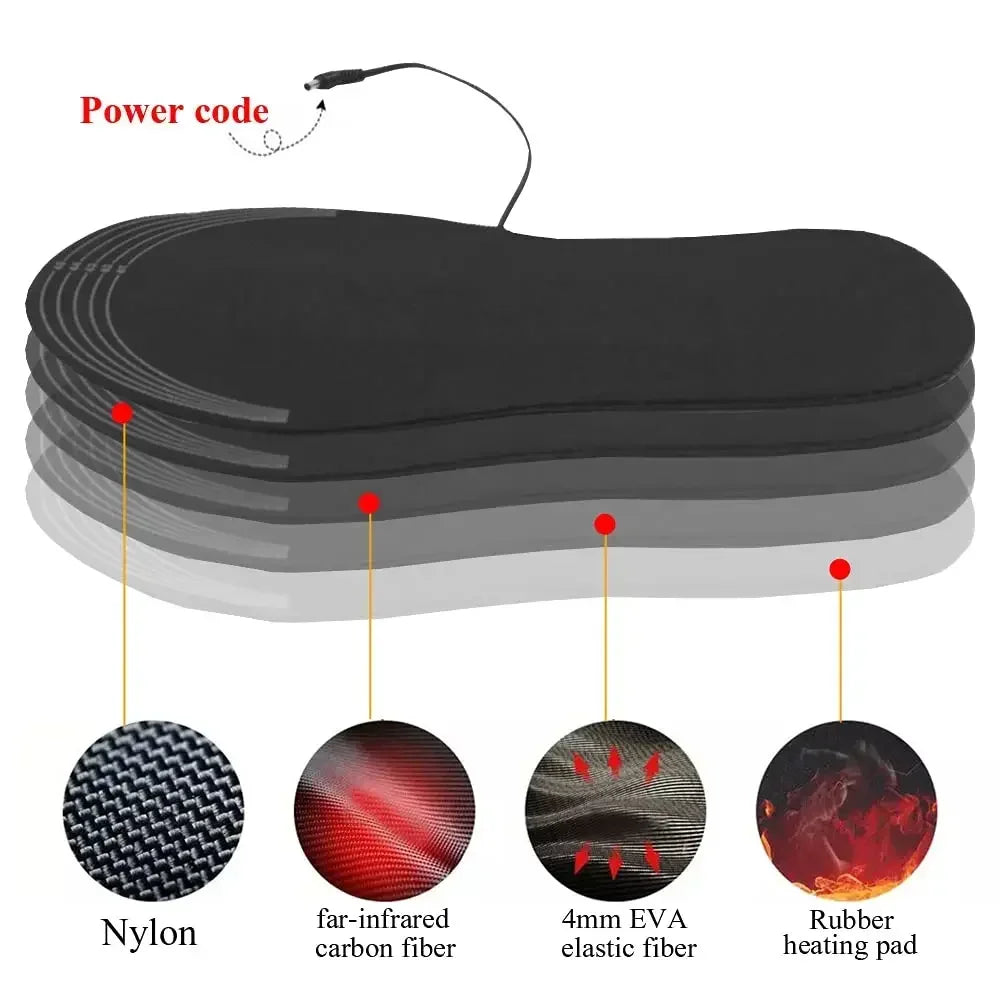 USB Heated Insoles for Ultimate Winter Foot Warmth