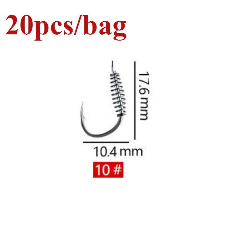 HookUpCo. Stainless Steel Carp Hooks - 20pcs Set - HookUpCo.