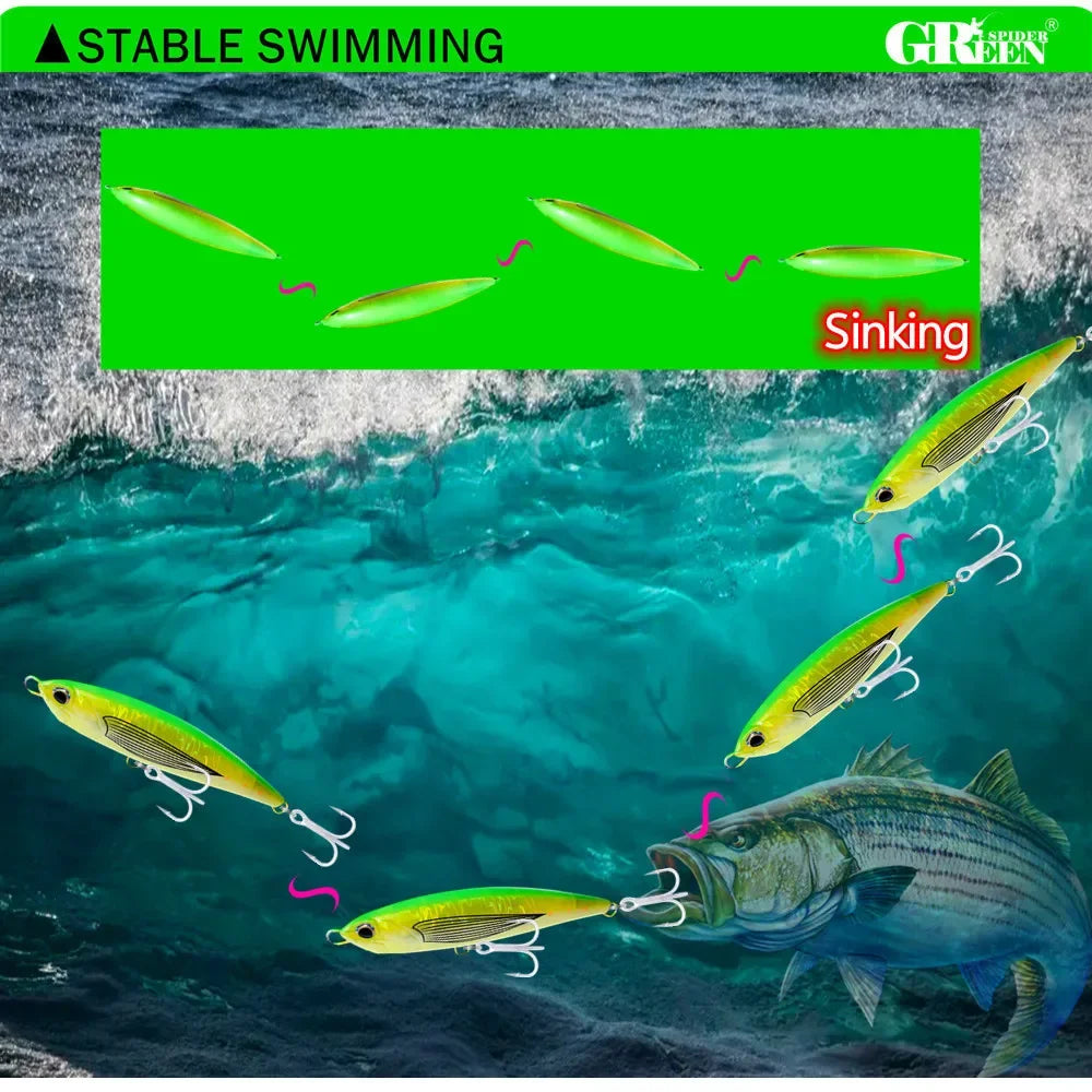 HookUpCo. Stickbait Pencil Lure for Tuna Fishing