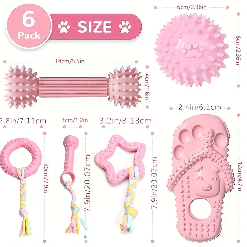 HookUpCo. Interactive Dog Chew Toy Set