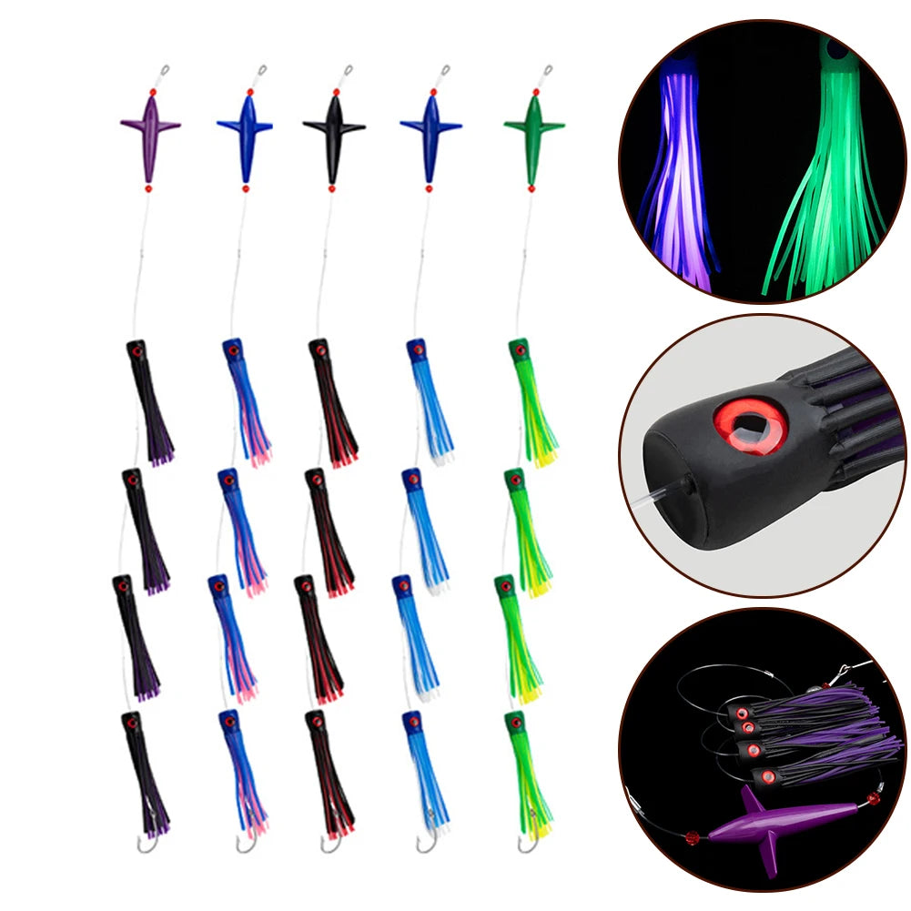 HookUpCo. Feather Rig Trolling Lures for Tuna - HookUpCo.