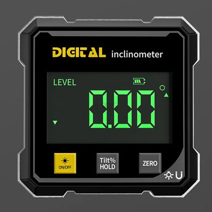 HookUpCo. 4-Sided Magnetic Laser Inclinometer for Precision