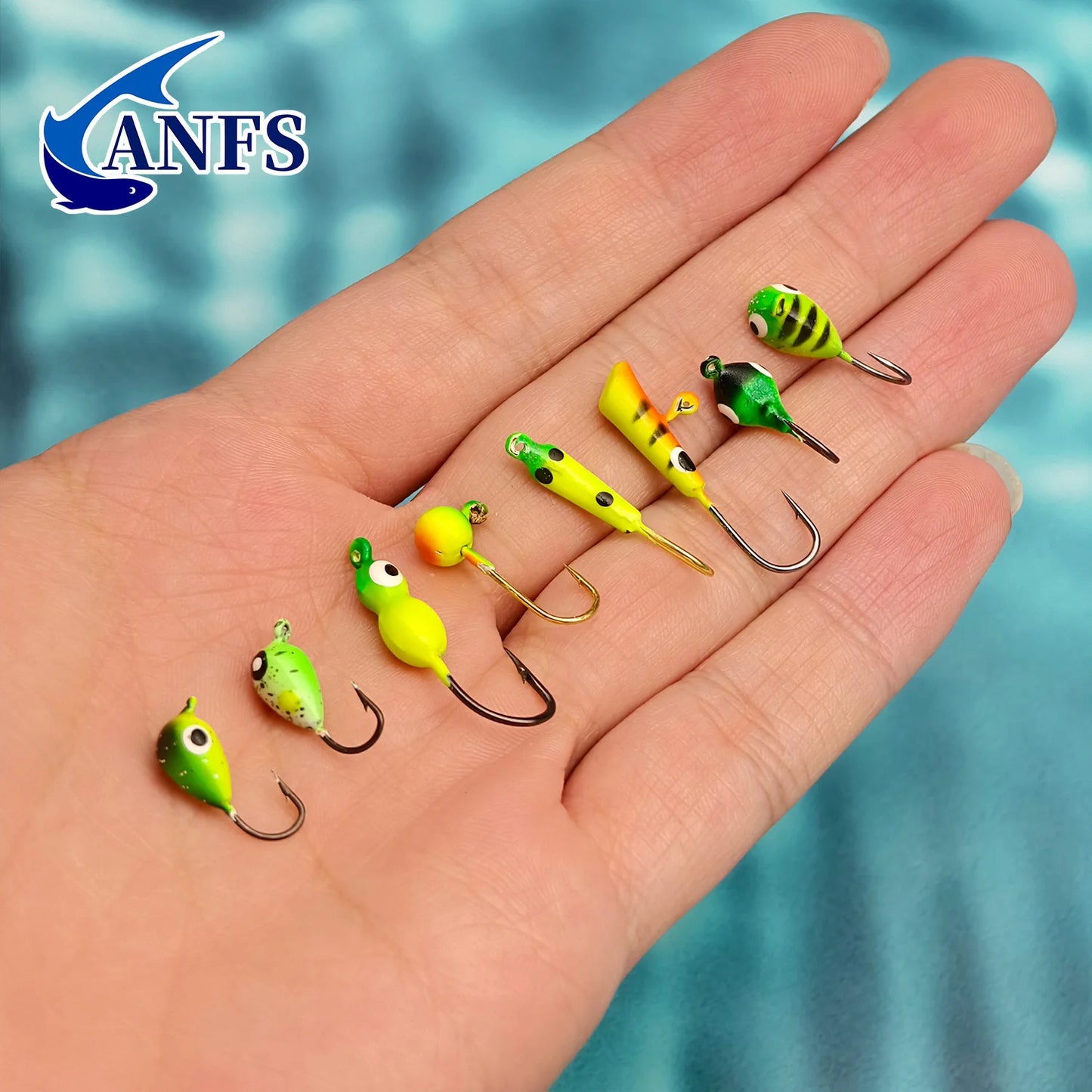 HookUpCo. Ice Fishing Jig Kit for Walleye and Bass
