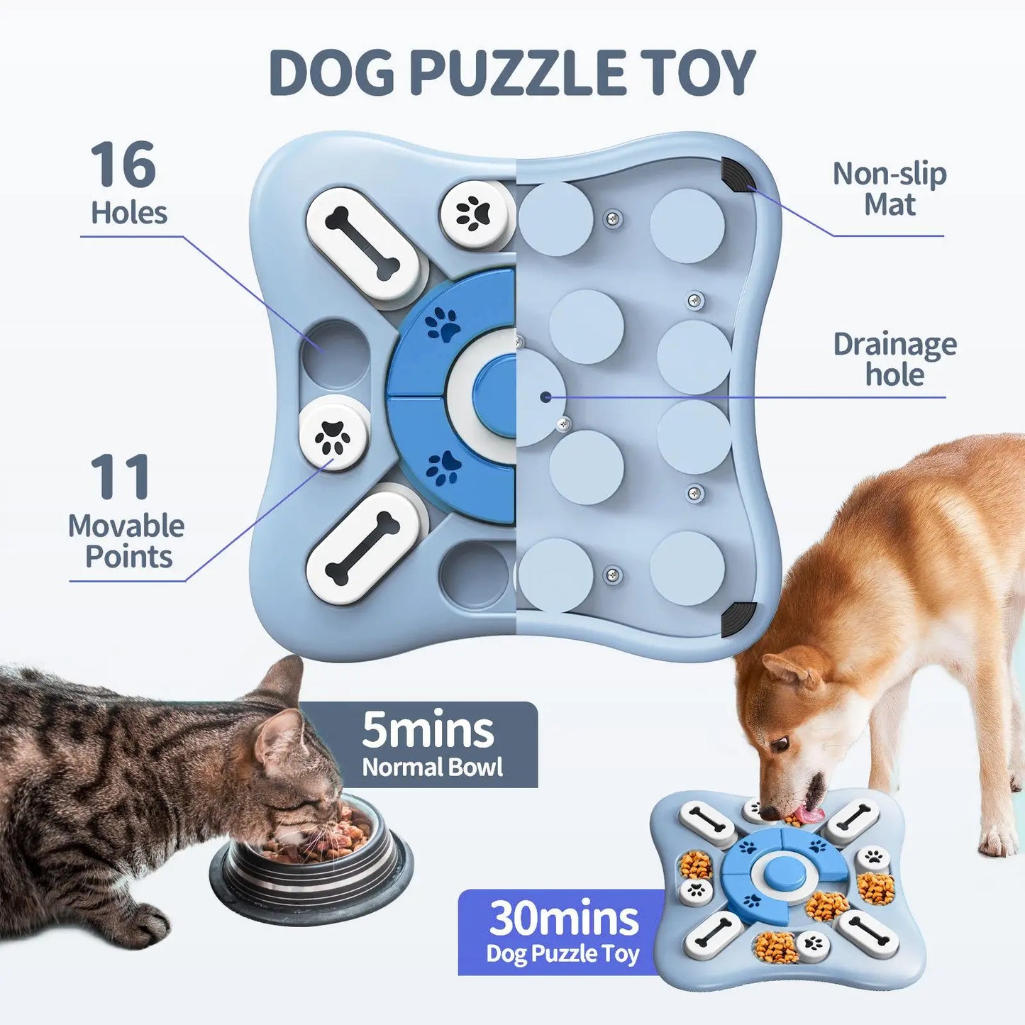 HookUpCo. Interactive Slow Feeder Dog Puzzle