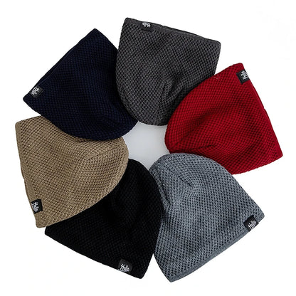 Warm Plush Lined Beanie Hats for Winter Wear
