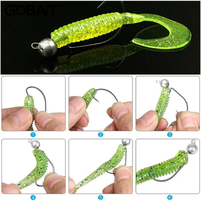HookUpCo. Sharp Barbed Jig Head Fishing Hooks - HookUpCo.