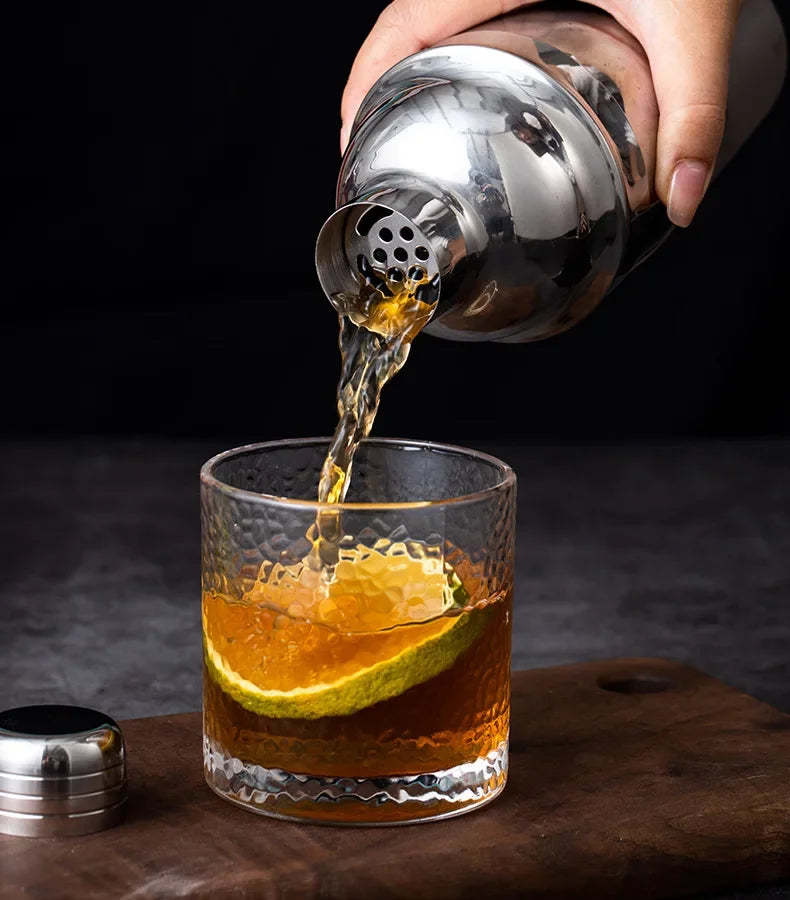 HookUpCo. Stainless Steel Cocktail Shaker Set