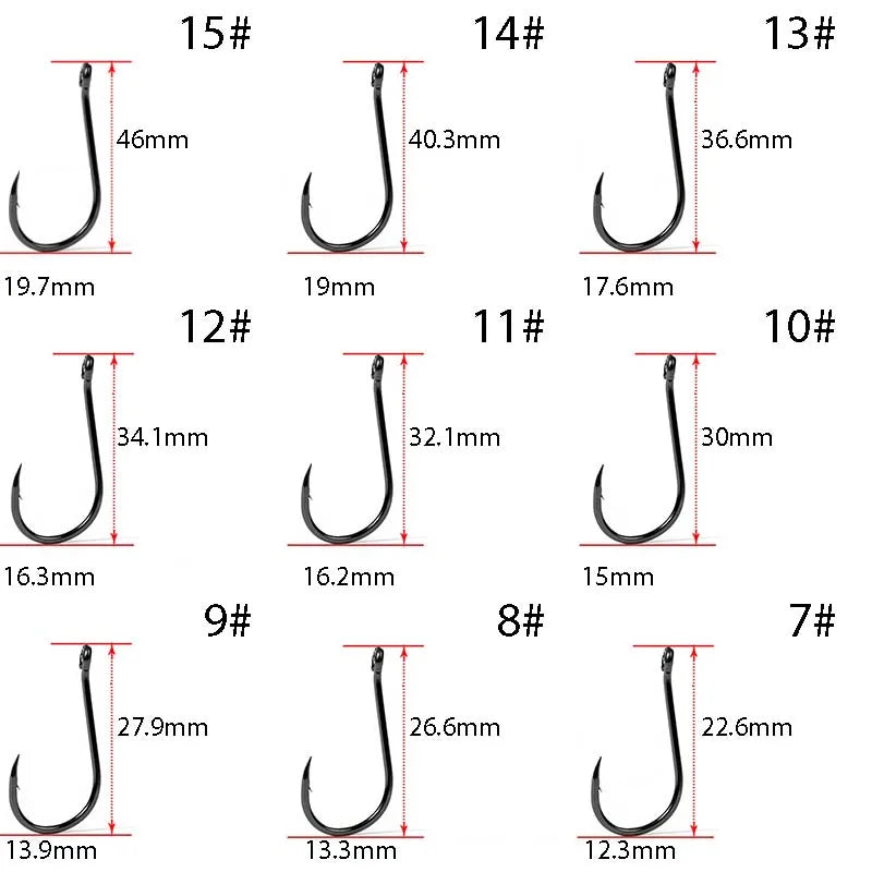 HookUpCo. Carbon Steel Circle Hooks for Fishing - HookUpCo.