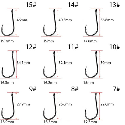 HookUpCo. Carbon Steel Circle Hooks for Fishing - HookUpCo.