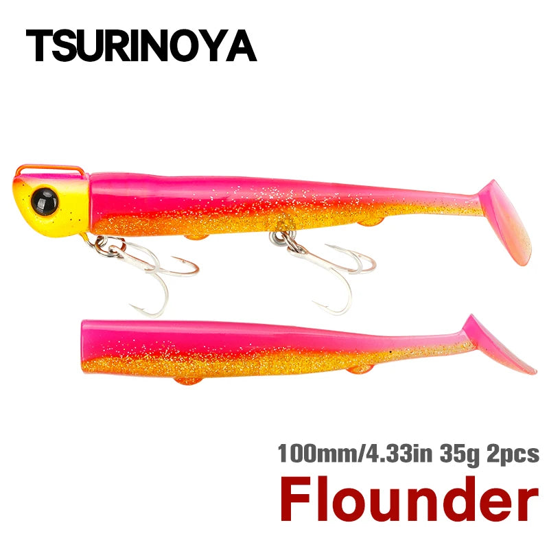 HookUpCo. 110mm Long Casting Soft Lure Set