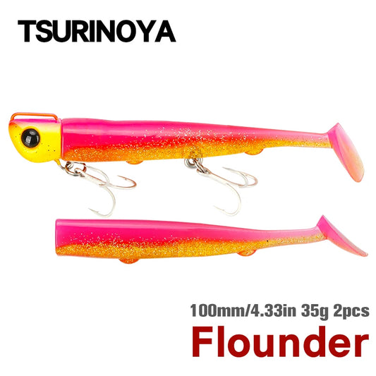 HookUpCo. 110mm Long Casting Soft Lure Set