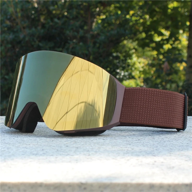 HookUpCo. Magnetic Anti-Fog Double Layer Ski Goggles