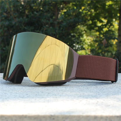 HookUpCo. Magnetic Anti-Fog Double Layer Ski Goggles