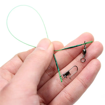 HookUpCo. Steel Fishing Leader with Swivel 30cm - HookUpCo.