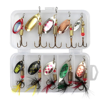 HookUpCo. Metal Spoon Lure Set for Pike Fishing - HookUpCo.