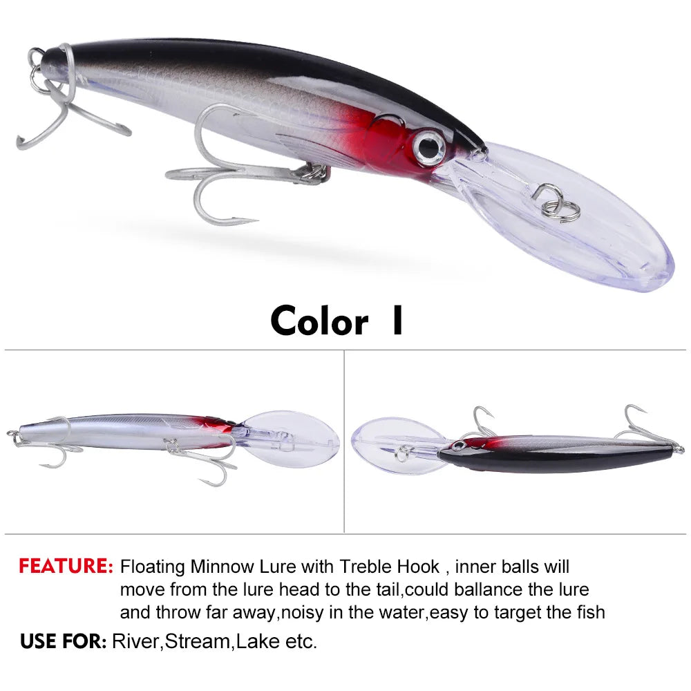HookUpCo. Floating Fishing Lure for Bass Tackle - HookUpCo.