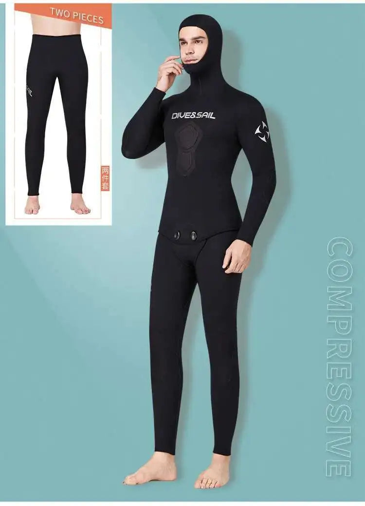 1.5MM CR Neoprene Wetsuit Open Cell Free Diving Suit Camouflage Fullsuit Mens Snorkeling Swimming Spearfishing Wetsuit