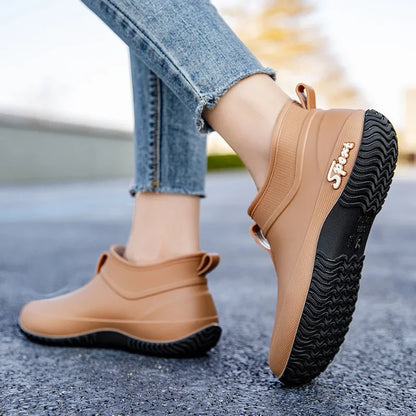 Waterproof Casual Short Tube Rain Boots for Women