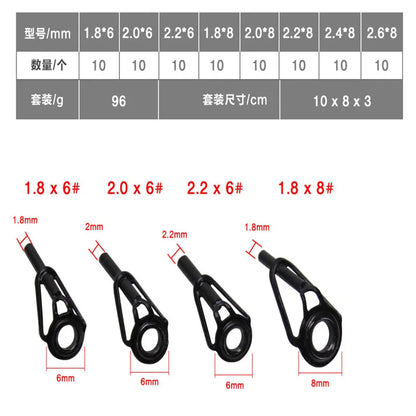 Stainless Steel Fishing Rod Tip Repair Kit