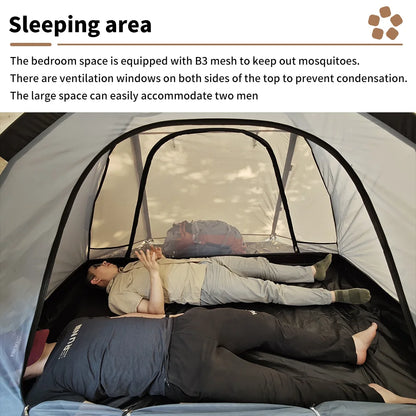HookUpCo. Fireproof 2-Person Winter Camping Tent - HookUpCo.