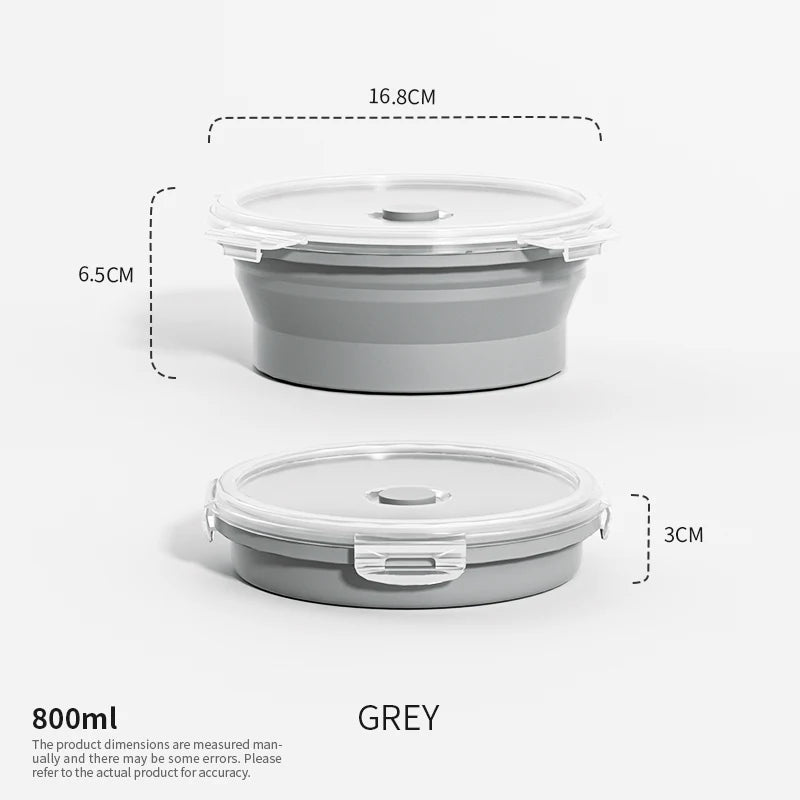 HookUpCo. Stackable Silicone Lunch Box Set