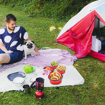 HookUpCo. Collapsible Silicone Food Storage Containers
