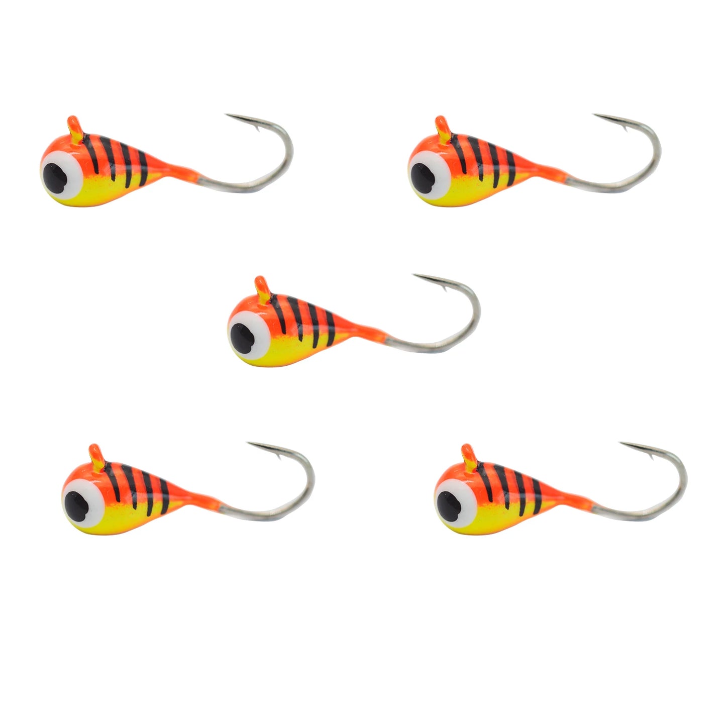 HookUpCo. Glow Tungsten Ice Fishing Jigs