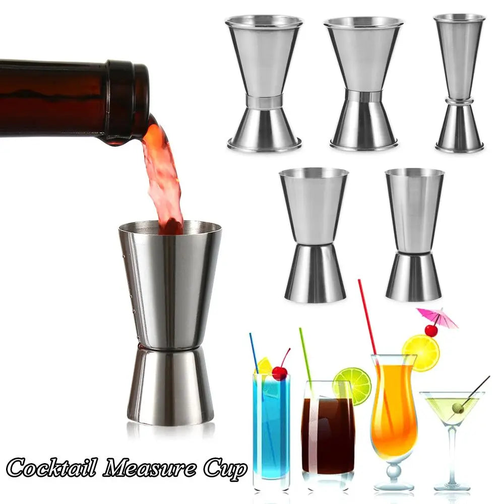Stainless Steel Dual Shot Measure Cup for Cocktails