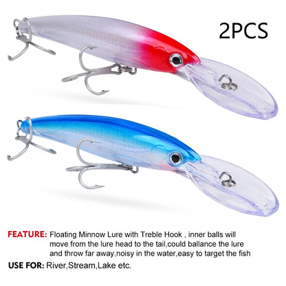 HookUpCo. Floating Fishing Lure for Bass Tackle - HookUpCo.