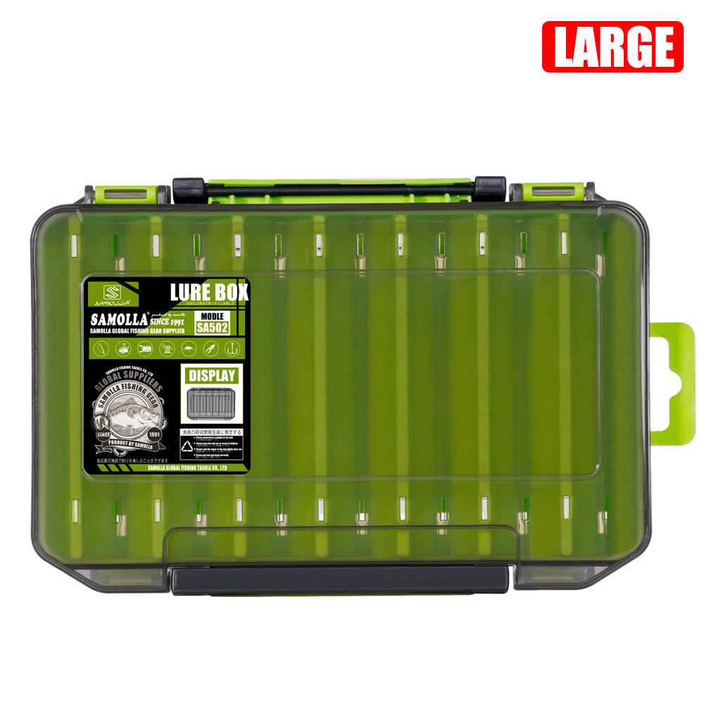 Compact Double-Sided Tackle Box for Efficient Fishing Storage