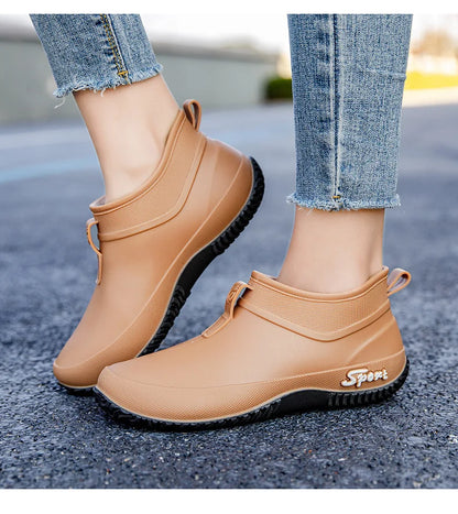 Waterproof Casual Short Tube Rain Boots for Women