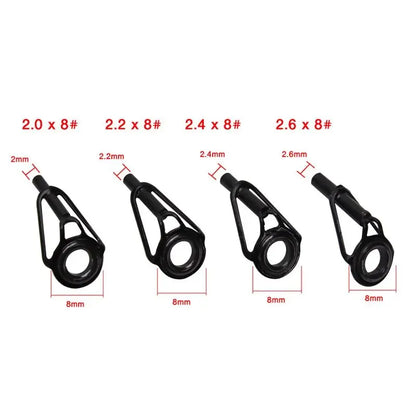 Stainless Steel Fishing Rod Tip Repair Set 8pcs