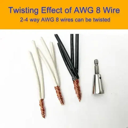 Wire Twisting Tool for Quick Cable Connections and Drills
