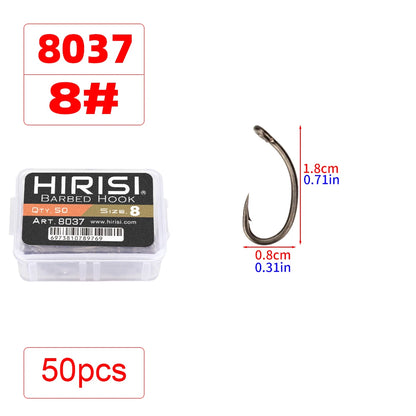 HookUpCo. 50-Pack PTFE Coated Fish Hooks - HookUpCo.