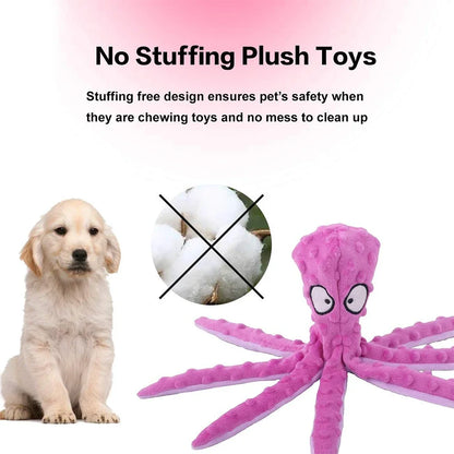 HookUpCo. Plush Octopus Toy for Teething Puppies