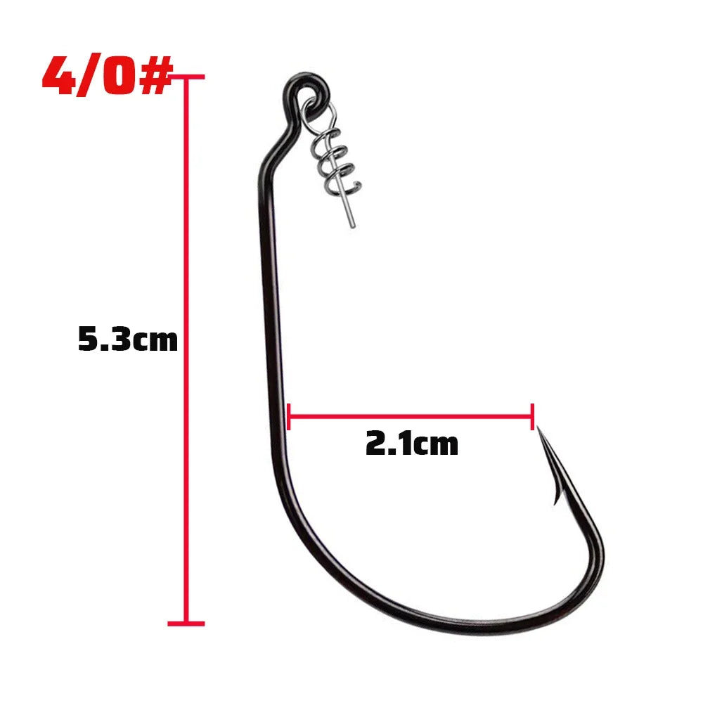 HookUpCo. Sharp Offset Worm Hooks for Fishing - HookUpCo.